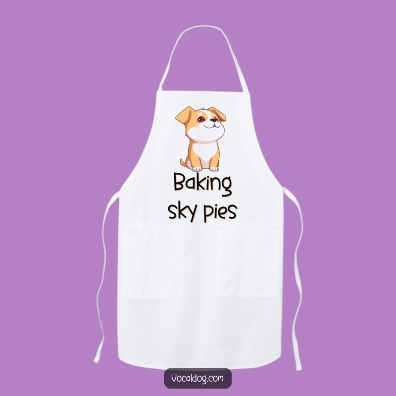 Funny Blissful Dog Apron: Kitchen Serenity Accessory, Great Gift
