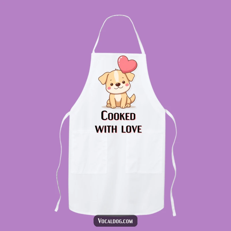Funny Heart Dog Apron: Cook with Love with this Funny Kitchen Gear!