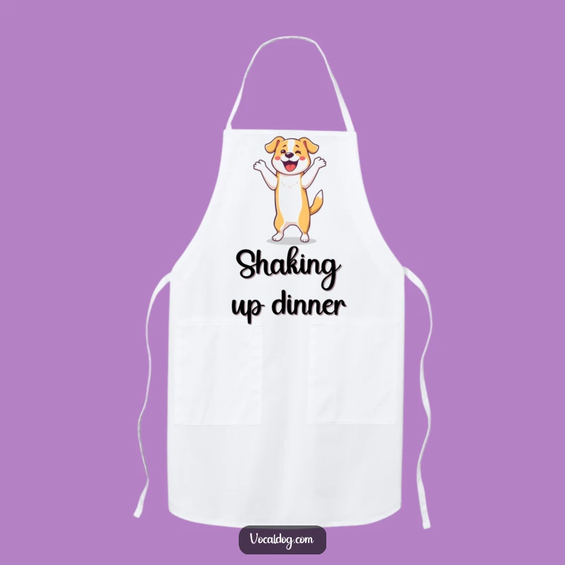 Funny Dog Happy Dance Apron - Cook with Joy and Humor in This Hilarious Kitchen Gear