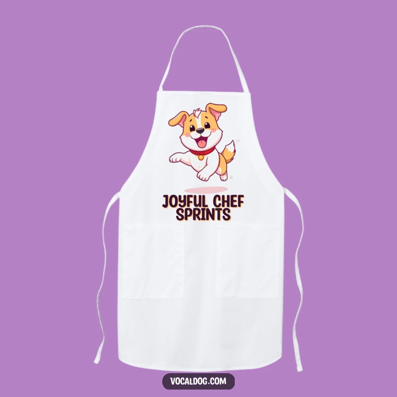 Funny Joyful Dog Apron: Kitchen Energy, Pure Design, Practical Humorous Gift