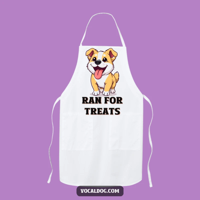 Funny Dog Run Apron: Cook with Ecstatic Pup Joy and Protection