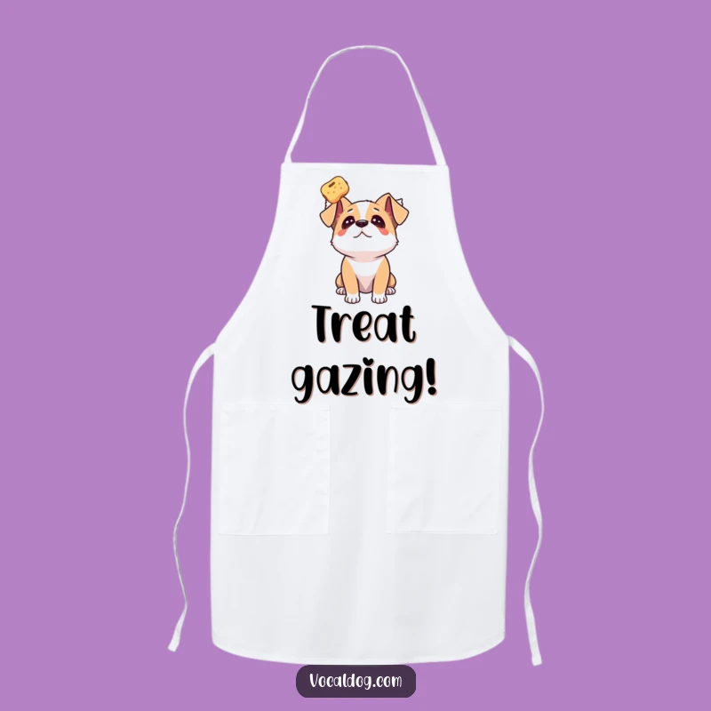 Funny Dog Treat Focused Apron: Cook with Intense Desire!