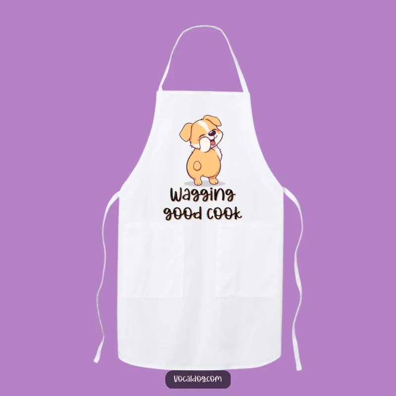 Funny Dog Lover Apron - Cute Dog Tail Blur Design for Bakers!