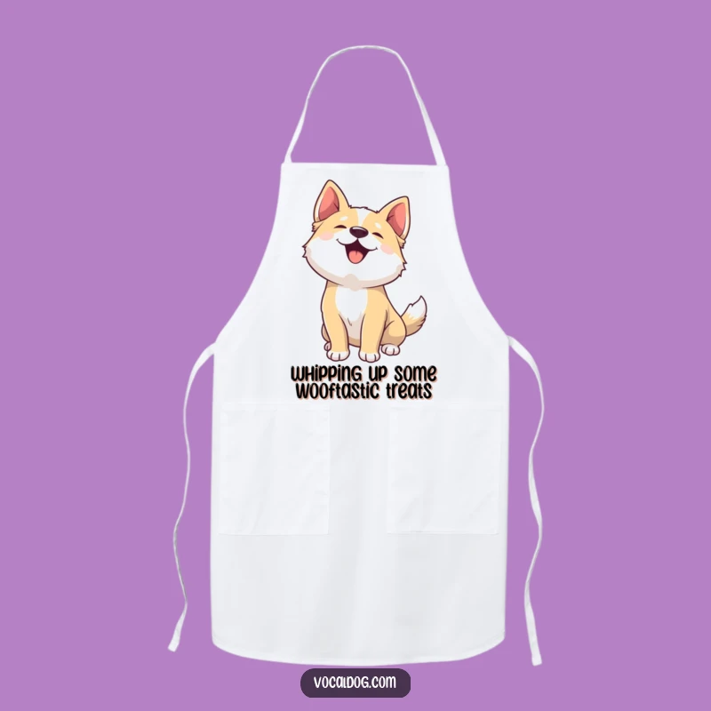 Funny Joyful Woof Dog Apron - Cooking Up Laughs Hilarious Kitchen Gift