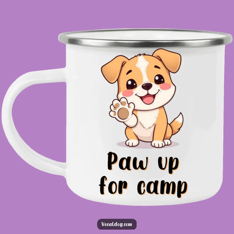 Funny Dog Paw Camping Mug: Happy Paws, Your Funny Gift