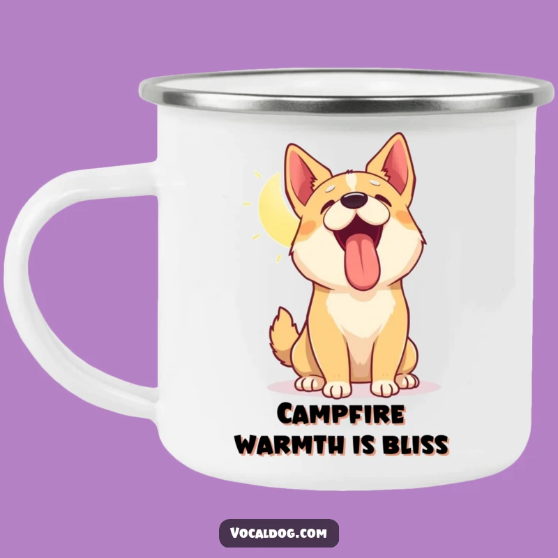 Funny Dog Sun Panting Camping Mug: Your Cheerful Companion for Outdoor Adventures