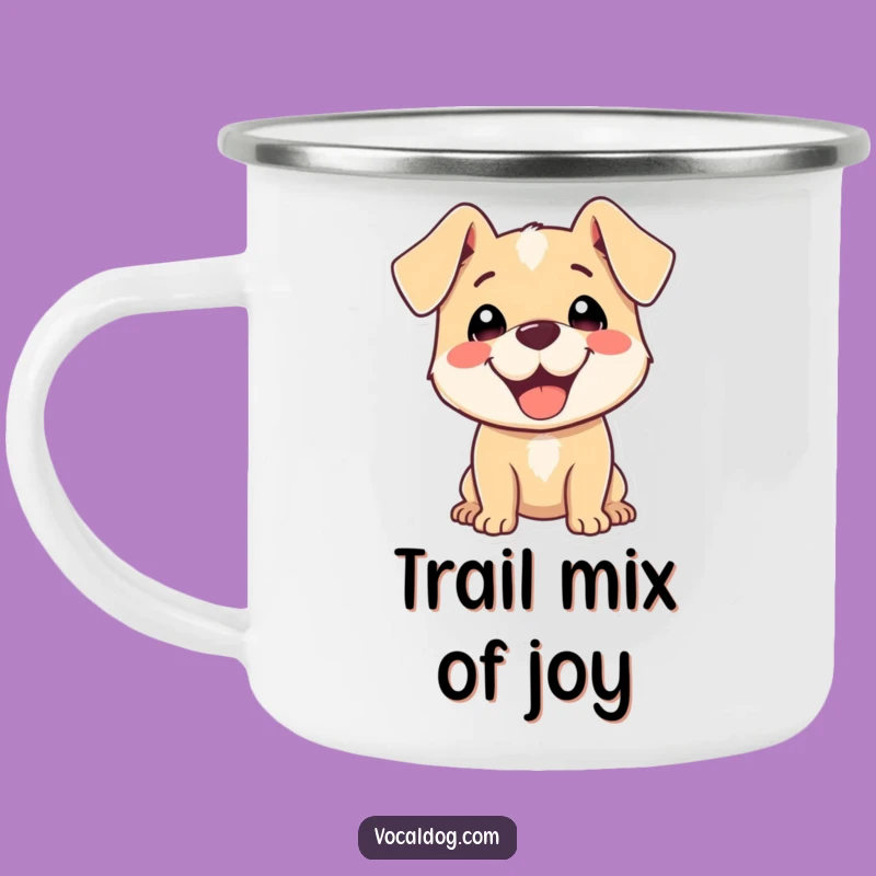 Funny Adventure Mug: Happy Dog Ears Back for Pure Delight