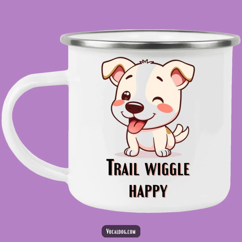 Funny Dog Wiggle Camping Mug: Happy Campfires, Your Funny Gift