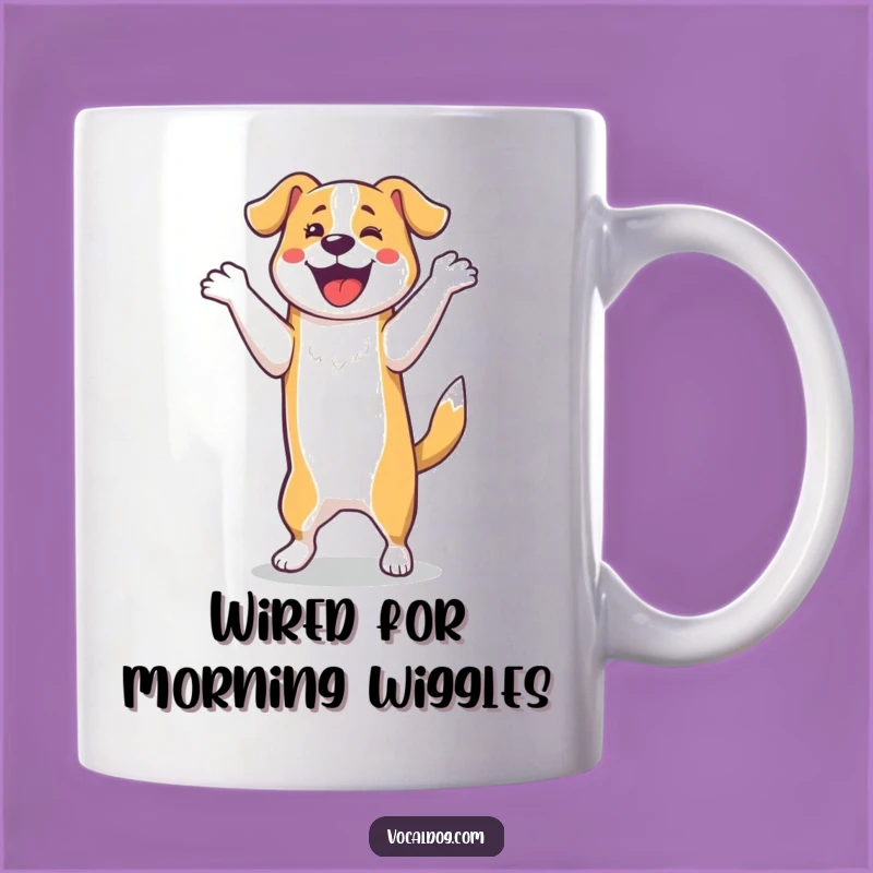 Funny Dog Happy Dance Mug - Unleash Joy with This Hilarious and Energetic Gift