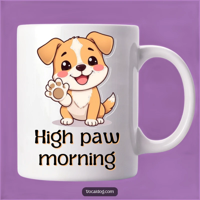 Funny Dog Paw Mug: High Five for Happiness, Perfect Funny Gift
