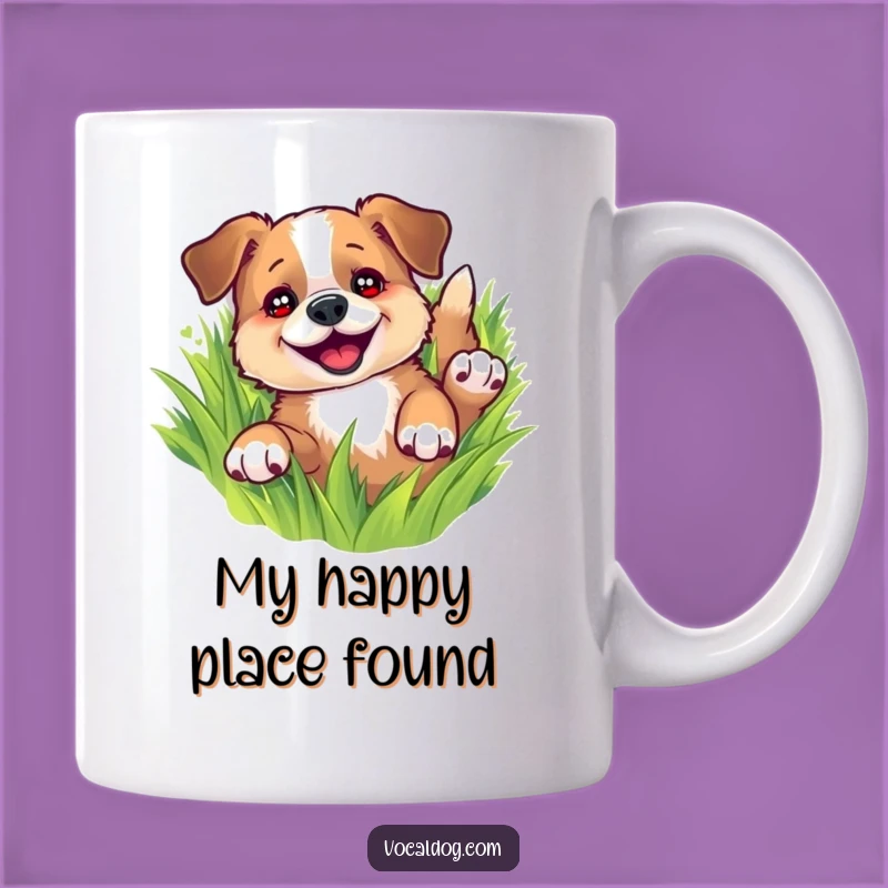 Funny Dog Rolling in Grass Mug: Perfect Cheerful Pup Gift for Dog Lovers