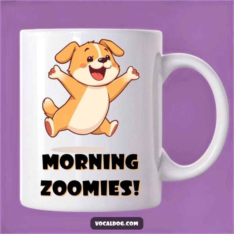 Funny Joyful Dog Leap Mug: A Hilarious Gift for Dog Lovers Who Believe