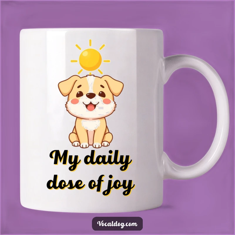 Funny Sunshine Halo Dog Mug - A Joyful Canine Companion Gift