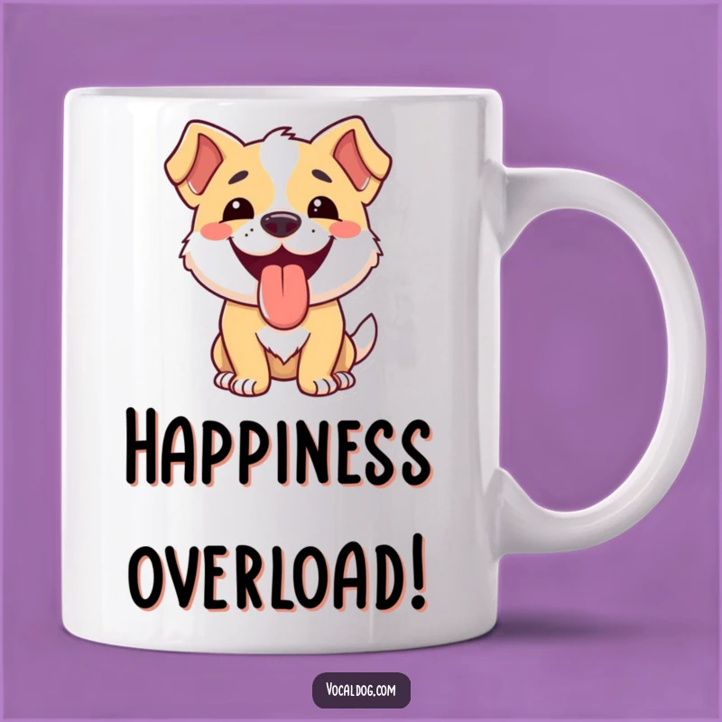 Funny Dog Happy Tongue Mug: Perfect Funny Gift for Pure Joy!