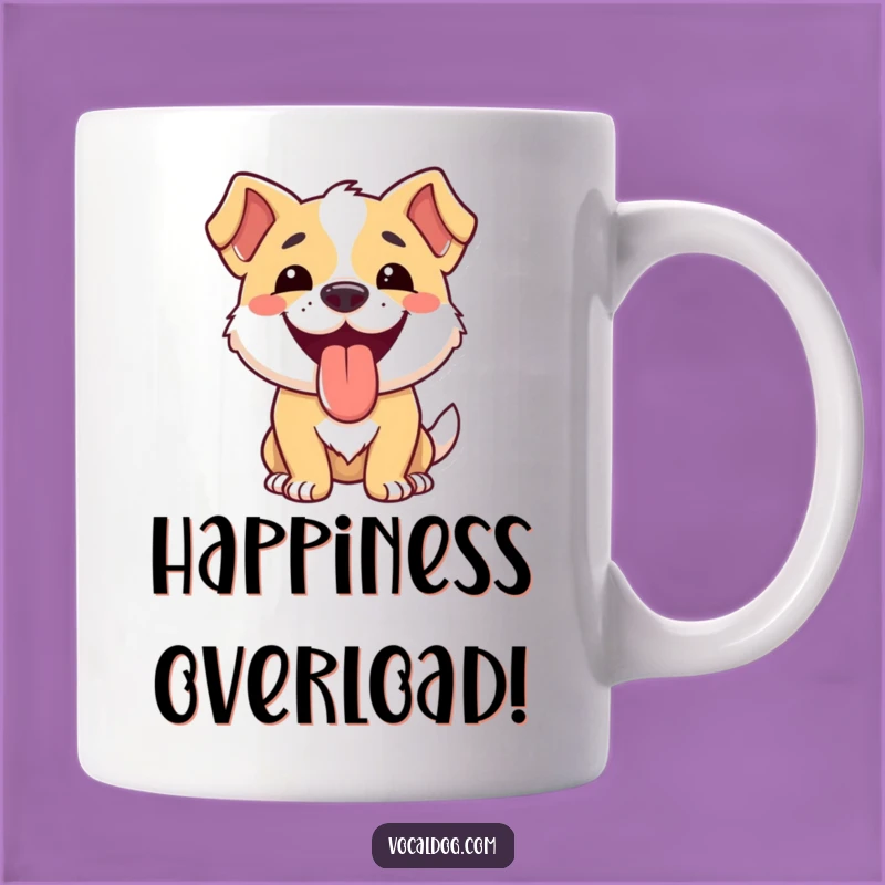 Funny Dog Happy Tongue Mug: Perfect Funny Gift for Pure Joy!
