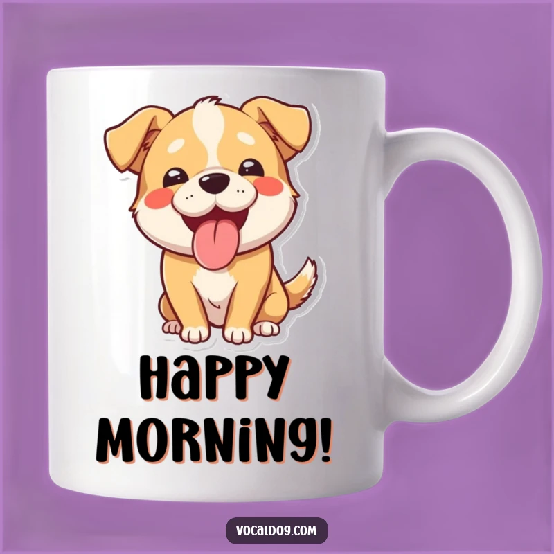 Funny Panting Dog Mug: Happy Pup's Tongue Out Funny Gift For Dog Lovers