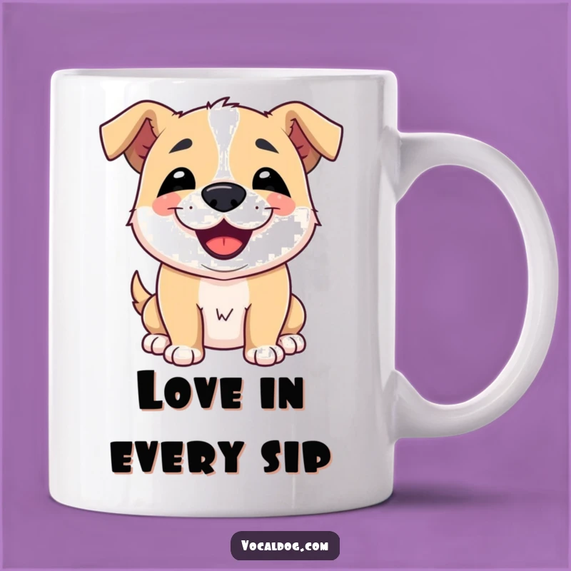 Funny Dog Kiss Mug: Hilarious Slobbery Pup Gift for True Dog Lovers