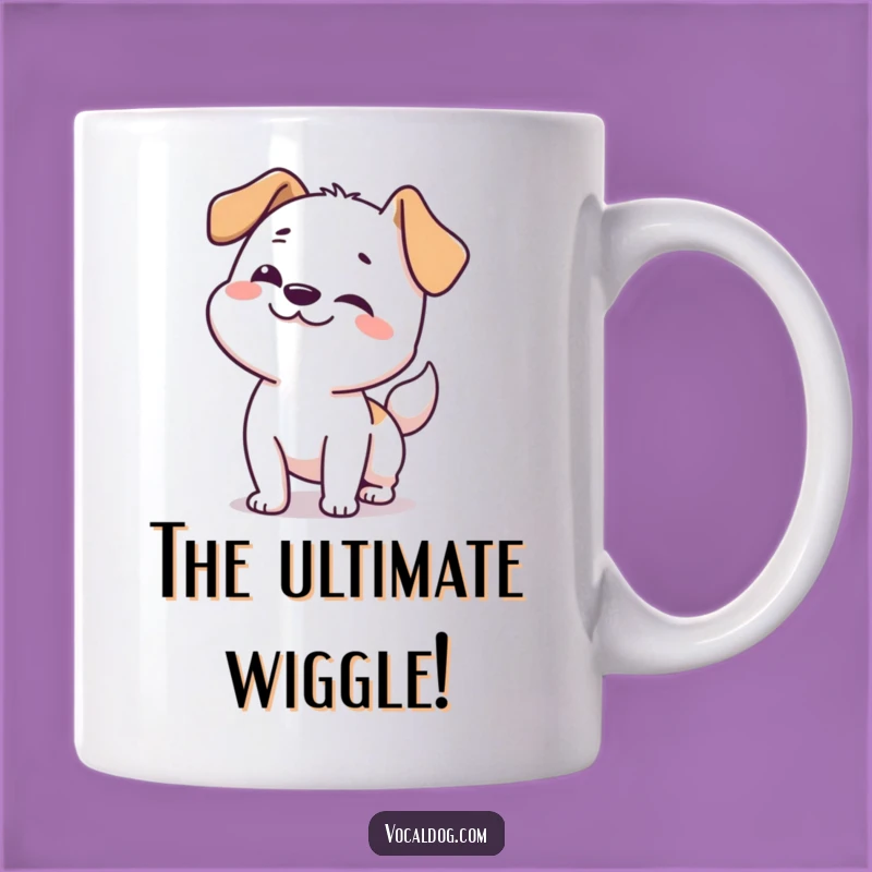Funny Dog Happy Wiggle Mug: Pure Excitement Gift!