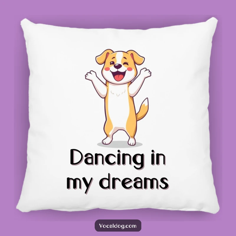 Soft Funny Dog Happy Dance Pillow - Cuddle Up with This Hilarious and Energetic Comfort