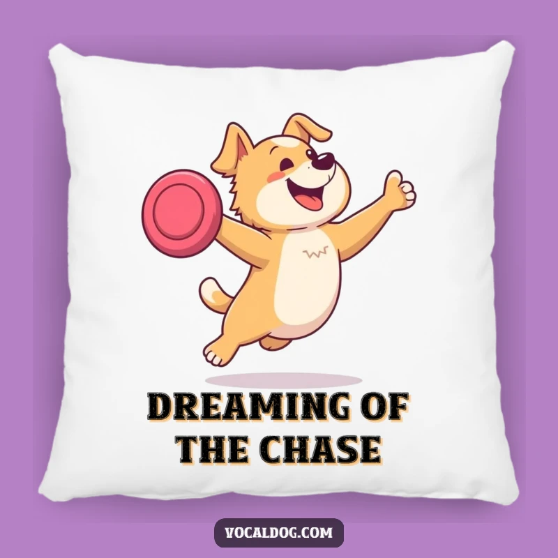 Funny Dog Frisbee Pillow: Cuddle Up with a Joyful Pup's Hilarious Gift