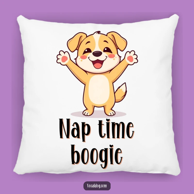 Funny Dancing Dog Pillow: Cozy Celebration Cushion, Perfect Gift