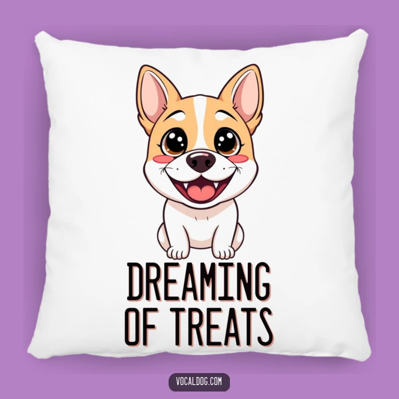 Funny Dog Smile Pillow: Sparkling Eyes, Comfy & Cheerful Gift