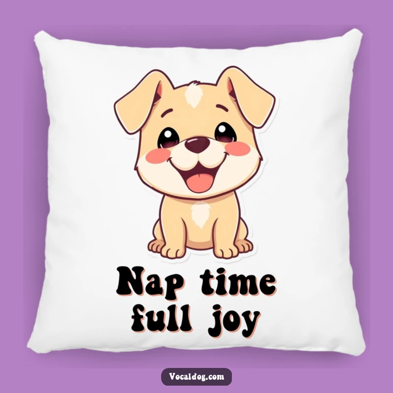 Funny Happy Dog Pillow: Cozy Comfort with Pure Delight