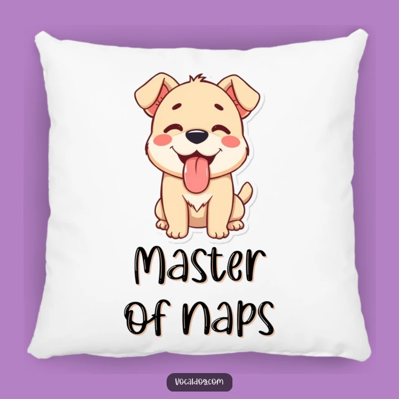 Funny Happy Dog Pillow: Cozy Comfort with Utter Contentment Gift