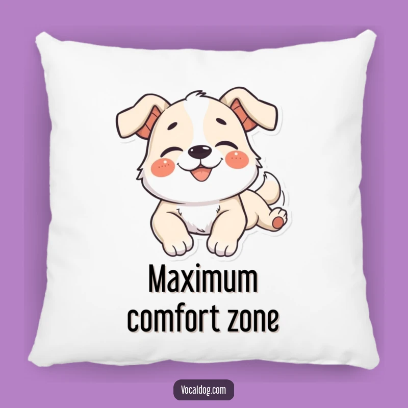 Funny Dog Pillow: Languid Stretch Bliss, Cozy Relaxation, Snuggle Gift