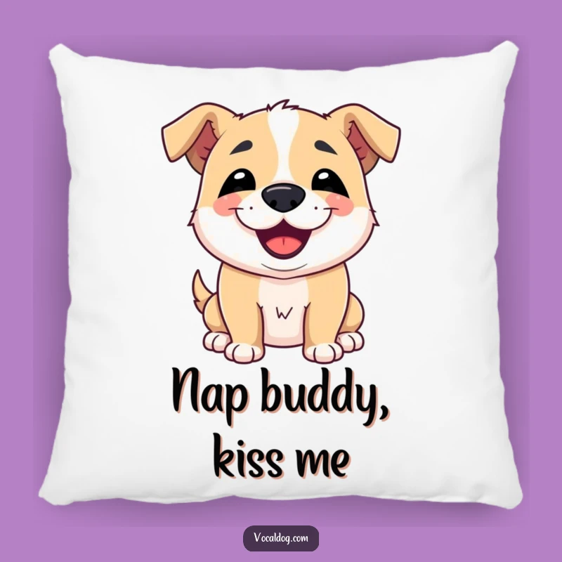 Funny Dog Kiss Pillow: Snuggle Up with Slobbery, Adorable Joy