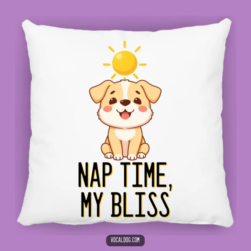 Funny Sunshine Halo Dog Pillow - Snuggle Up with Heavenly Comfort!