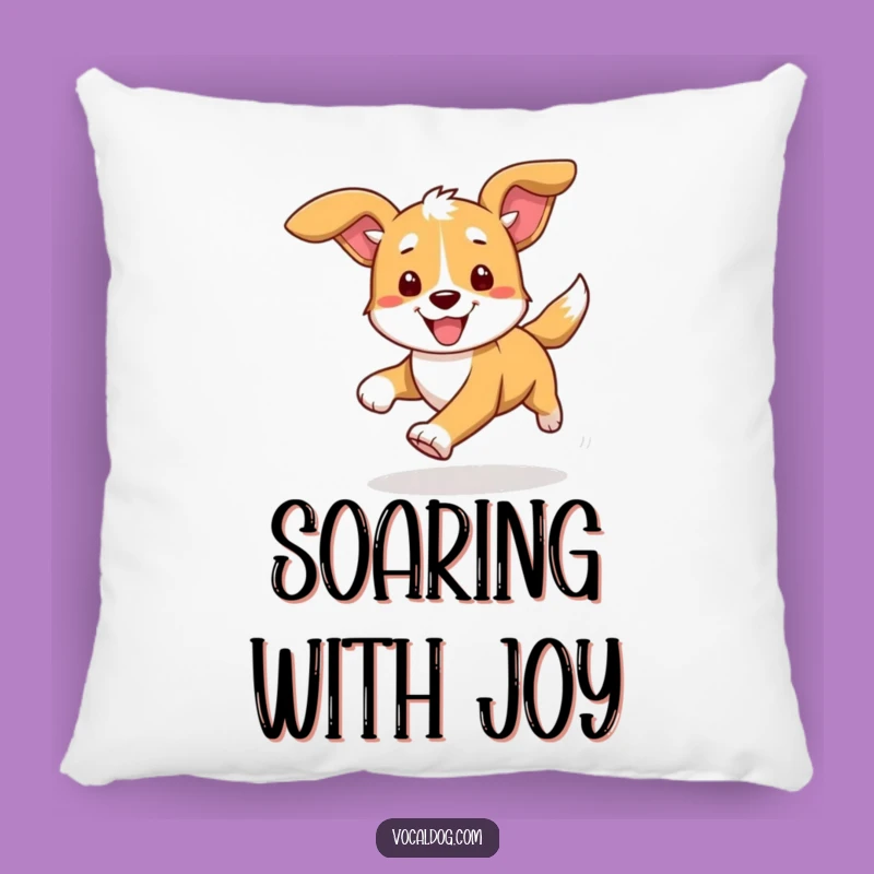 Funny Dog Running Pillow: Cozy Comfort with a Dash of High-Speed Humor