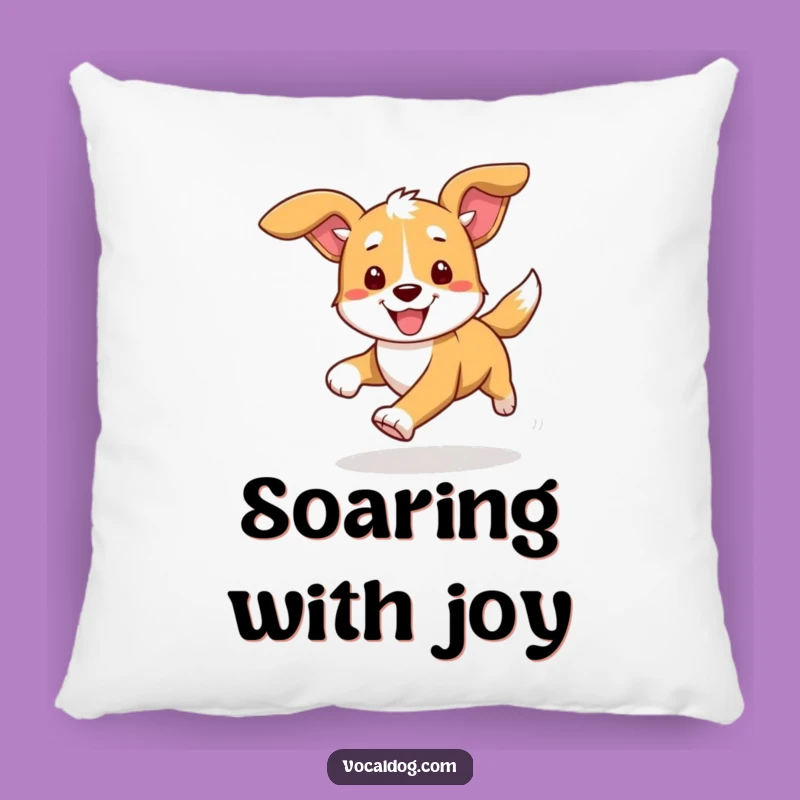 Funny Dog Running Pillow: Cozy Comfort with a Dash of High-Speed Humor