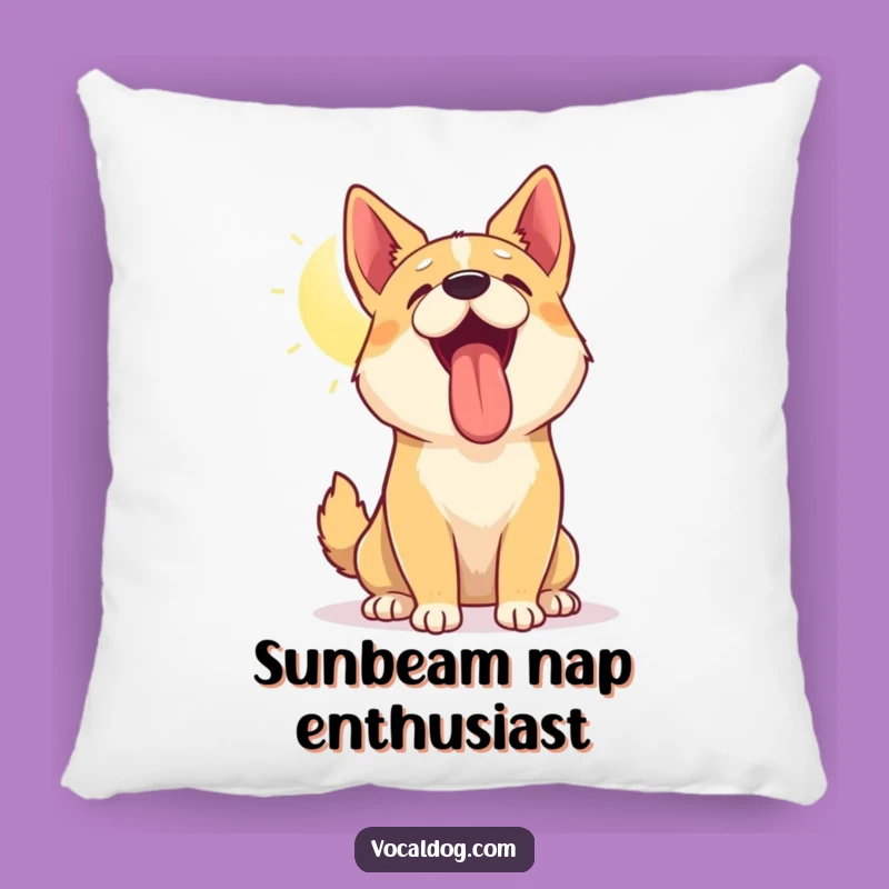 Funny Dog Sun Panting Pillow: Add Cheerful Sunshine to Your Comfort