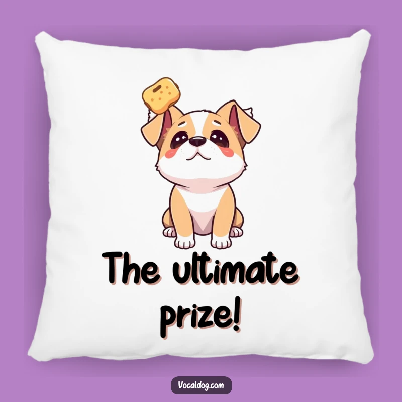 Comfy Funny Dog Treat Pillow: Dreamy Comfort & Desire!