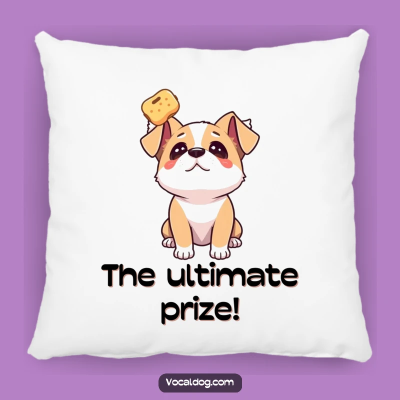 Comfy Funny Dog Treat Pillow: Dreamy Comfort & Desire!