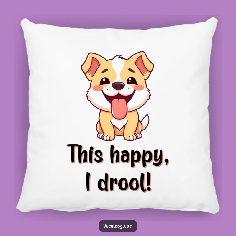 Comfy Funny Dog Happy Tongue Pillow: Cuddle Up with Joy!