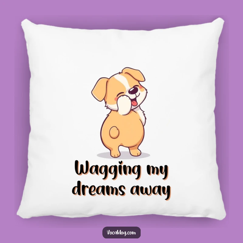 Funny Dog Tail Blur Pillow - Snuggle Up with Canine Happiness!