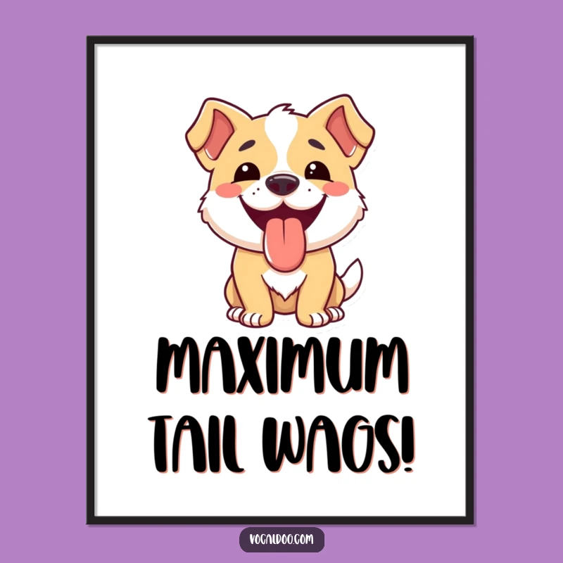 Instant Download Funny Dog Happy Tongue Art: Joyful Decor!