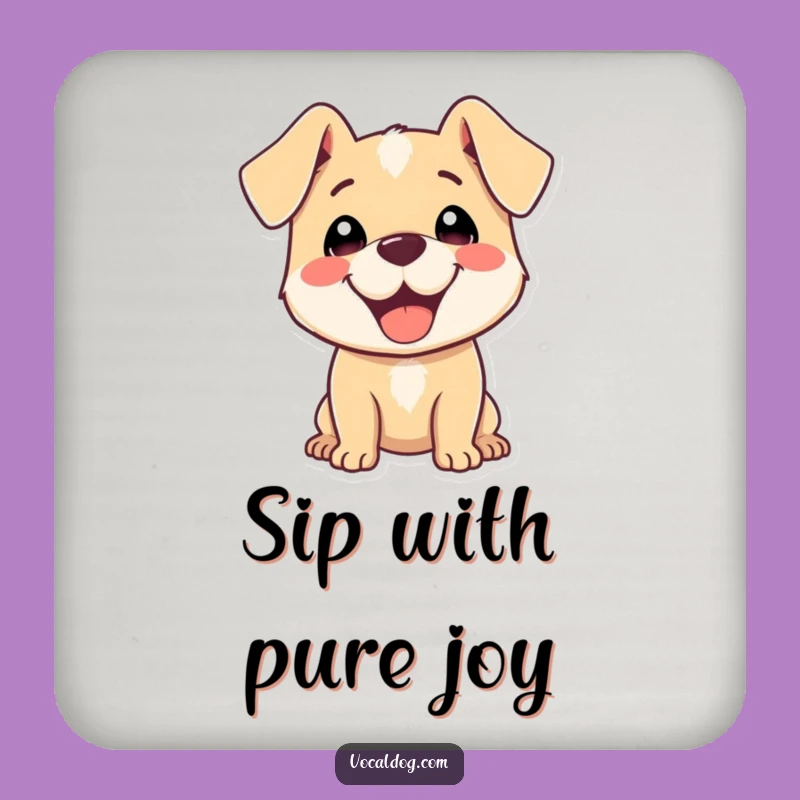Funny Dog Coaster Set: Protect Surfaces with Pure Delight