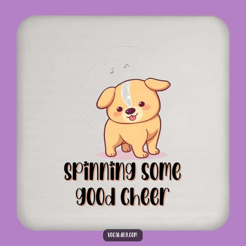 Funny Fast Wagging Dog Tail Coasters - Protect Surfaces with Vortex Fun