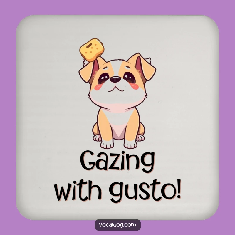 Funny Dog Treat Adoration Coasters: Protect Surfaces with Focus!