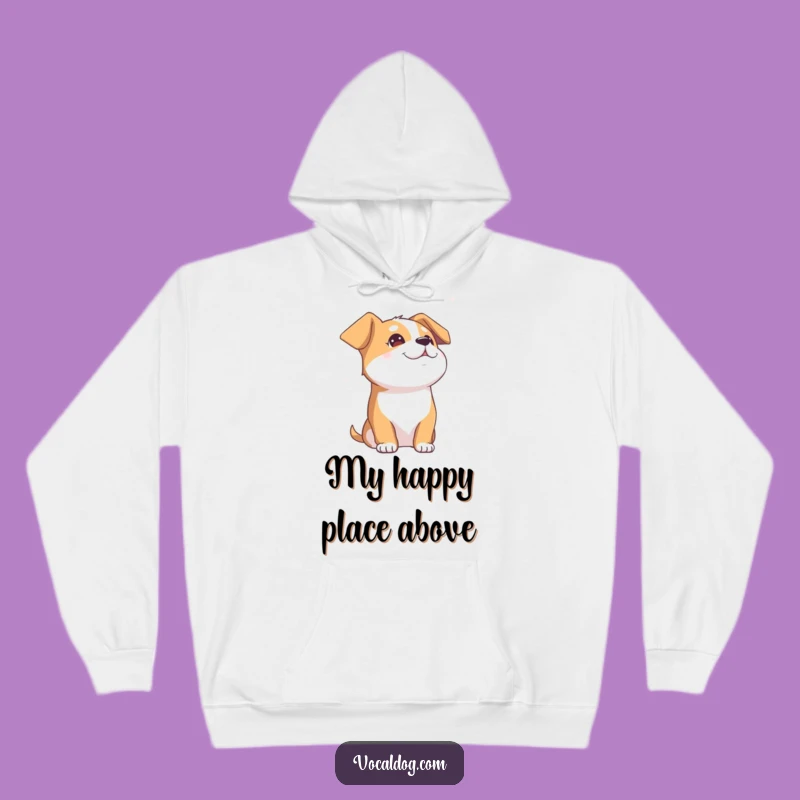 Cozy Funny Blissful Dog Hoodie: Sky Gazing Pooch Sweatshirt, Great Gift