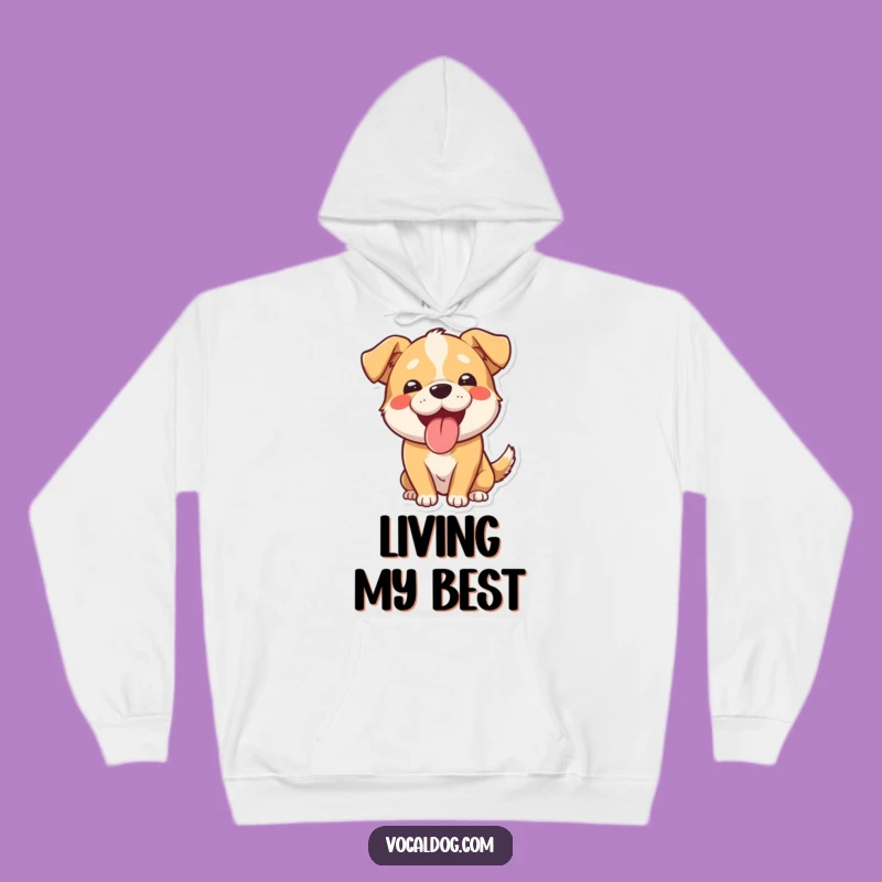 Cozy Funny Panting Dog Hoodie: Warm Hugs From Your Happy Pup's Funny Design