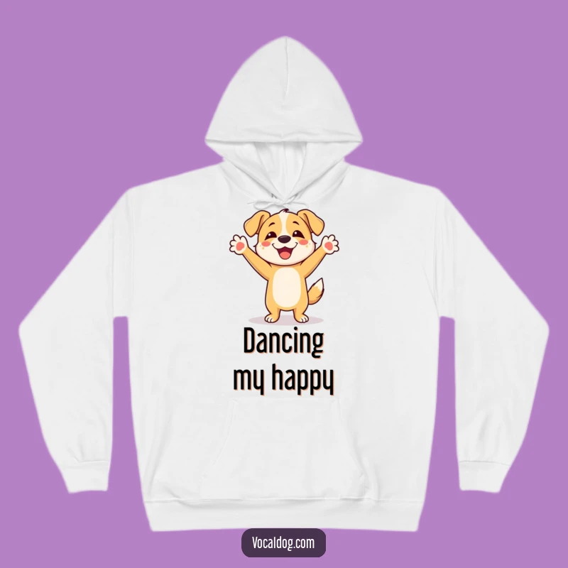 Cozy Funny Dancing Dog Hoodie: Joyful Pooch Sweatshirt, Great Gift