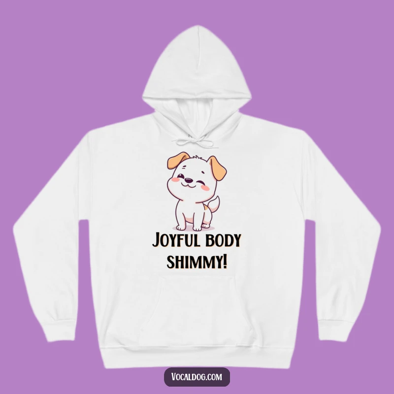 Cozy Funny Dog Happy Wiggle Hoodie: Warmth & Fun!