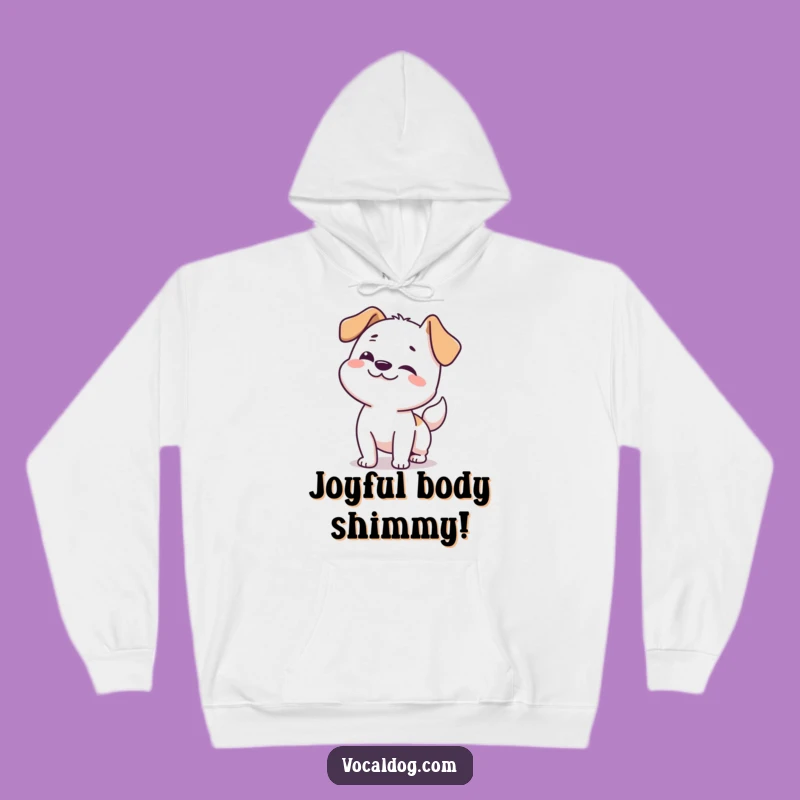 Cozy Funny Dog Happy Wiggle Hoodie: Warmth & Fun!