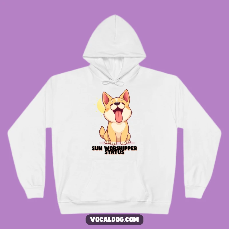 Funny Dog Sun Panting Hoodie: Cozy Comfort for Sunny or Cloudy Days