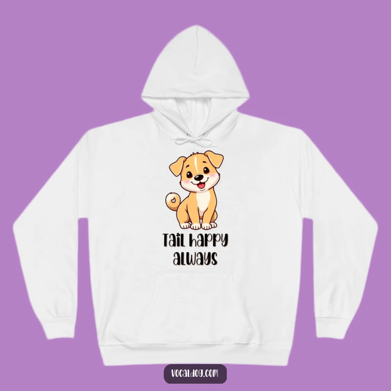 Cozy Funny Spiral Tail Dog Hoodie - Playful & Hilarious Pet Gift