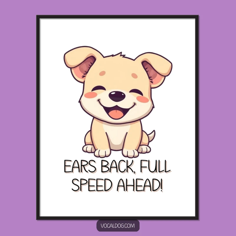 Free Printable Wall Art: Joyful Dog, Whimsical Downloadable Decor for Happy Homes